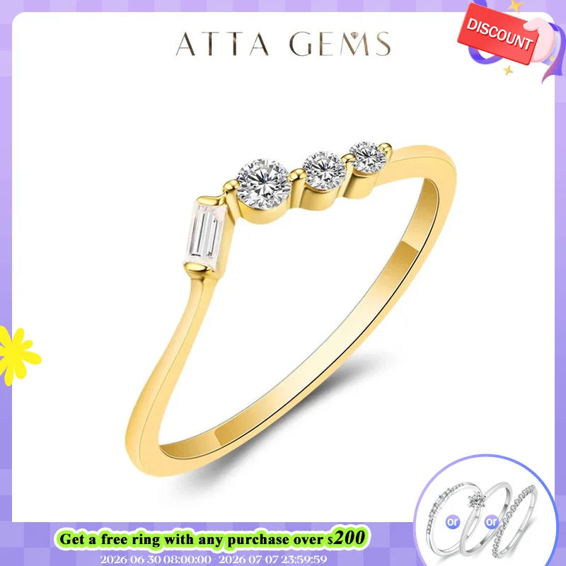 ATTAGEMS Bubble Ring 14K 10K 585 Yello Gold for Women Baguette Moissanite Ring Matching Band Engagement for Party Half Size Fine
ATTAGEMS Bubble Ring 14K 10K 585 Yello Gold for Women Baguette Moissanite Ring Matching Band Engagement for Party Half Size Fine