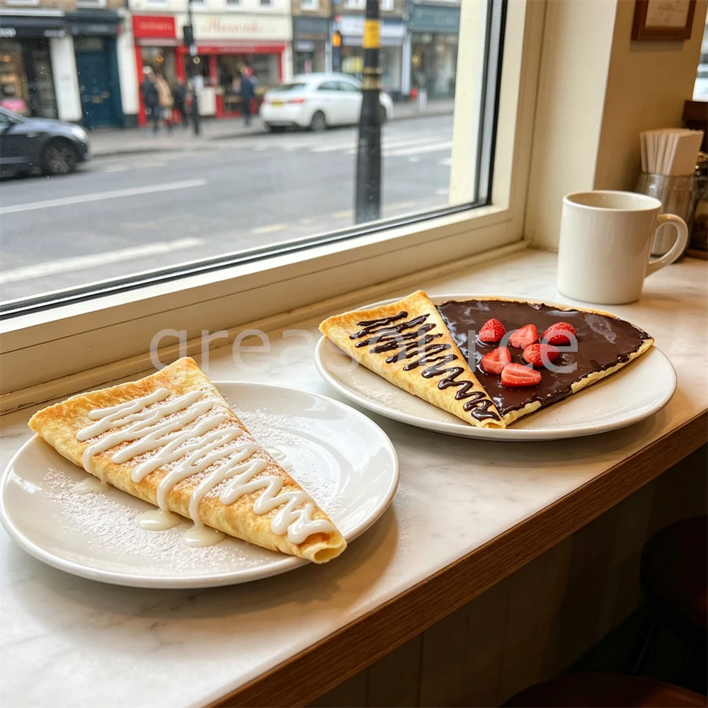 Crepe Pancake Model Freshly Crepes Lifelike Chocolate Drizzle Cream Topping Strawberry Decoration Cafe Window Display Food Photo
Crepe Pancake Model Freshly Crepes Lifelike Chocolate Drizzle Cream Topping Strawberry Decoration Cafe Window Display Food Photo