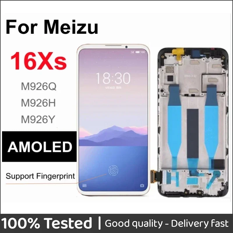 Экран дисплея Amoled с рамкой, дигитайзер сенсорной панели, ЖК-дисплей Meizu 16XS, M926Q, M926H, M926Y, 6,2 ", M926Y
Экран дисплея Amoled с рамкой, дигитайзер сенсорной панели, ЖК-дисплей Meizu 16XS, M926Q, M926H, M926Y, 6,2 ", M926Y