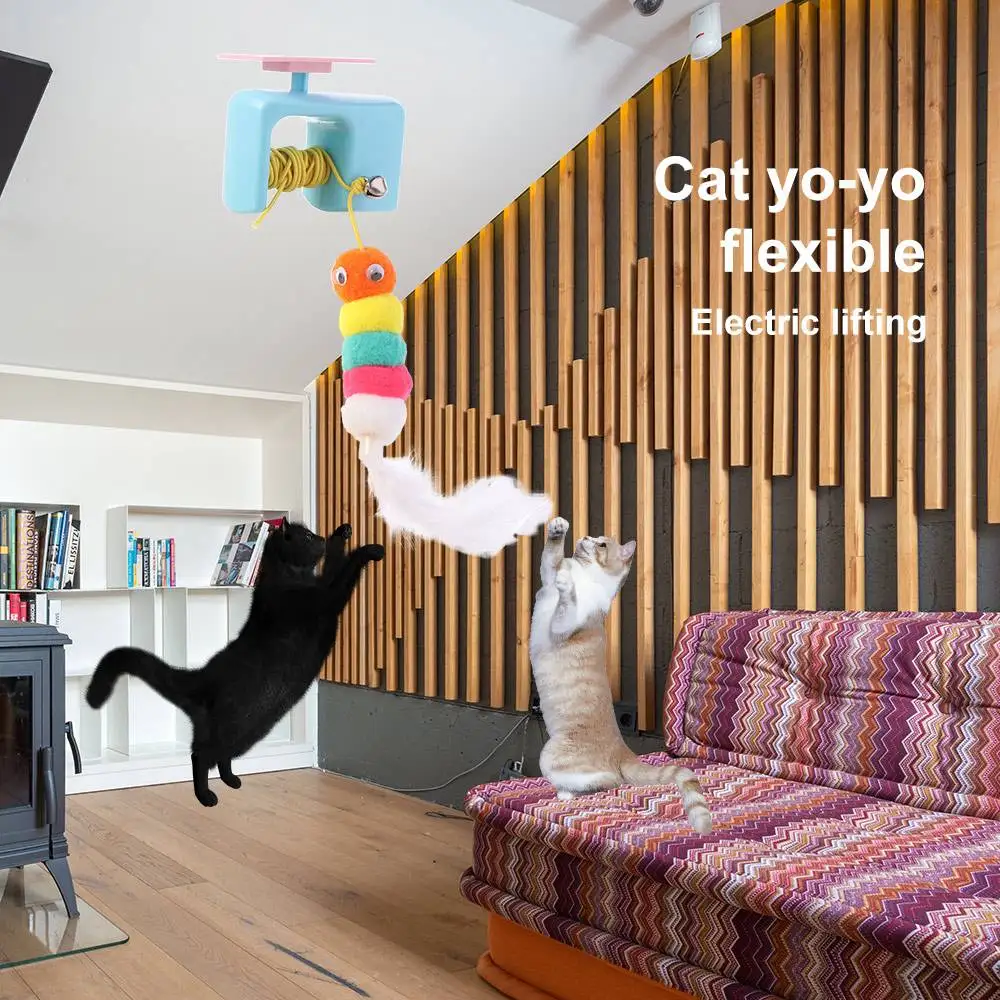 Funny Electric Door Hanging Automatic Lifting Elastic Rope Elastic Rope Pet Feather Bell Pet Self Play Self-Entertainment
Funny Electric Door Hanging Automatic Lifting Elastic Rope Elastic Rope Pet Feather Bell Pet Self Play Self-Entertainment