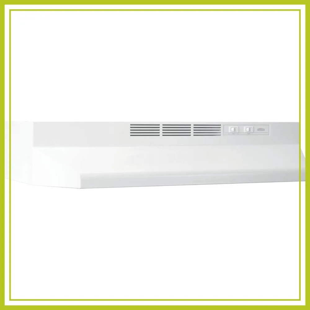 30-Inch Under Cabinet Range Hood with Lights and Exhaust Fan, Non-Ducted Ductless, White
30-Inch Under Cabinet Range Hood with Lights and Exhaust Fan, Non-Ducted Ductless, White