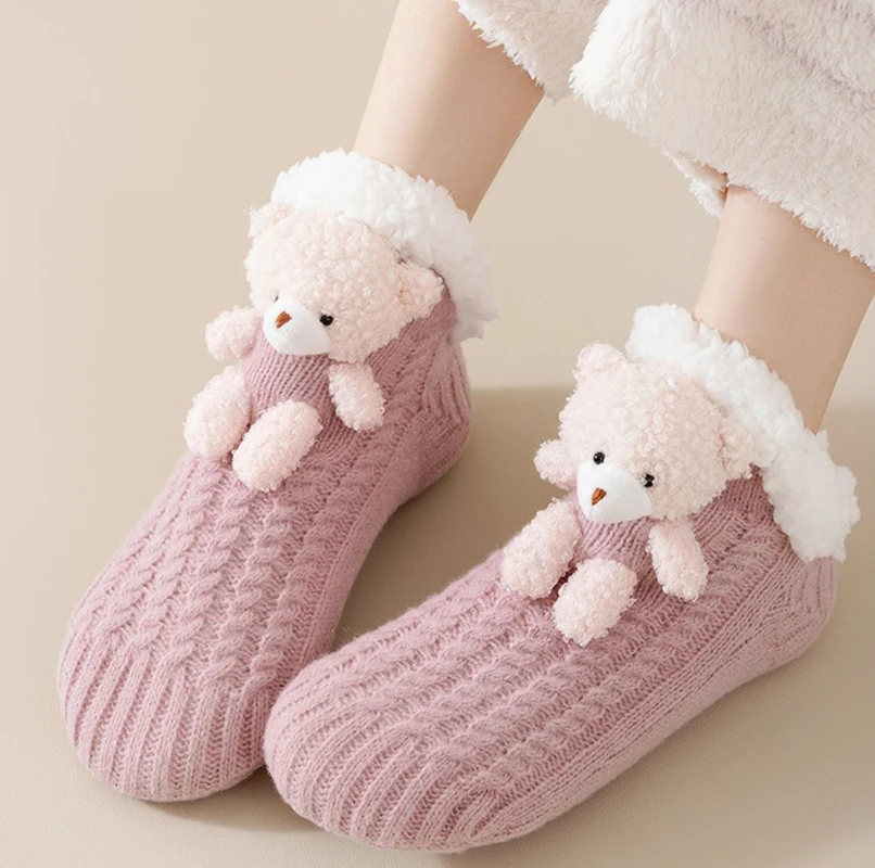 Домашние гетры для сна, короткие носки, 4 цвета, мягкие носки с милым медведем, не линяющие бахилы, полиэстер для спальни, дома
Домашние гетры для сна, короткие носки, 4 цвета, мягкие носки с милым медведем, не линяющие бахилы, полиэстер для спальни, дома