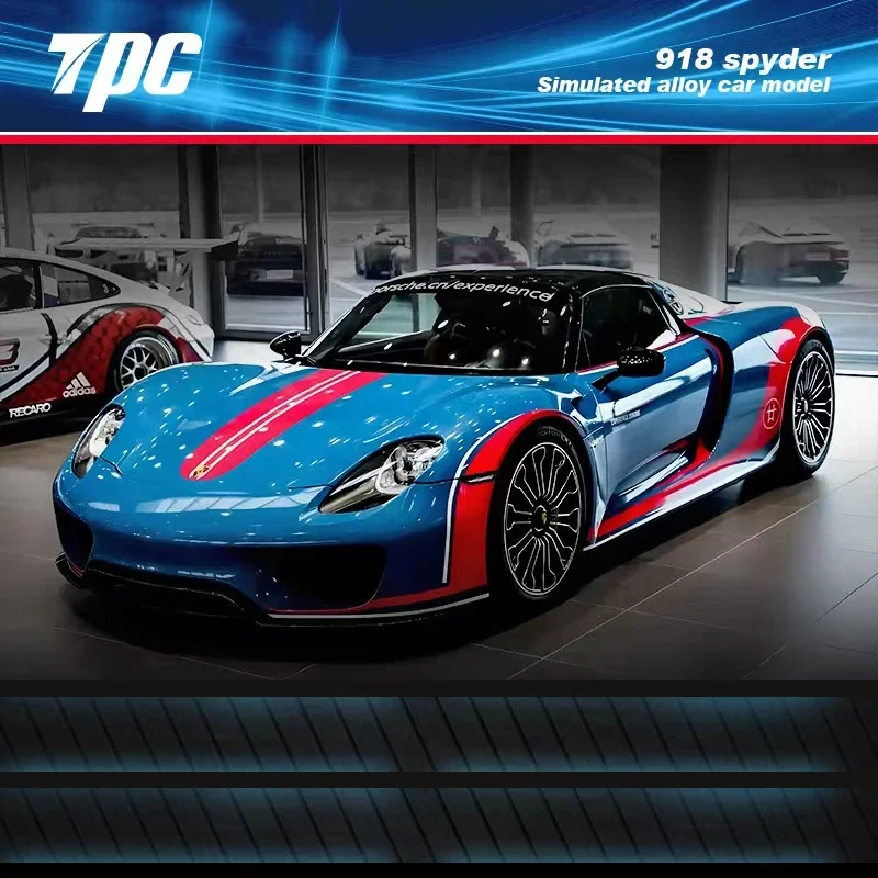 TPC 1:64 Model Car 918 Spyder Alloy Die-Cast Running Sport Vehicle Blue Figure Version
TPC 1:64 Model Car 918 Spyder Alloy Die-Cast Running Sport Vehicle Blue Figure Version