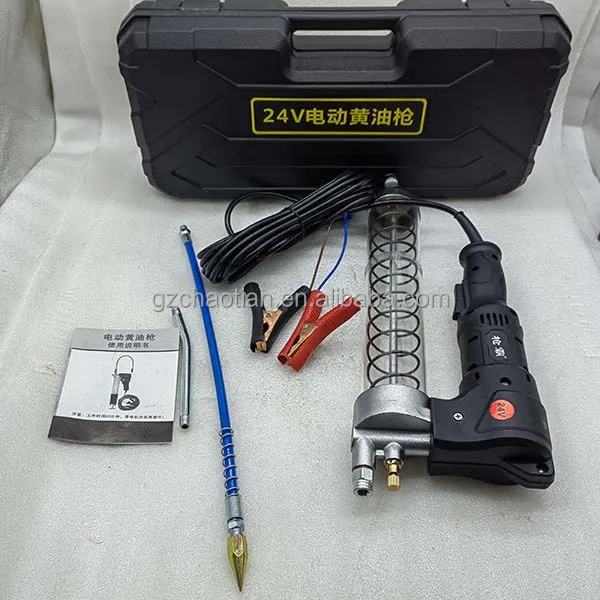 Multifunctional Heavy Machinery And Equipment Hot Sale Portable Electric Grease Gun Oil Filling Tools 24V Grease Gun
Multifunctional Heavy Machinery And Equipment Hot Sale Portable Electric Grease Gun Oil Filling Tools 24V Grease Gun