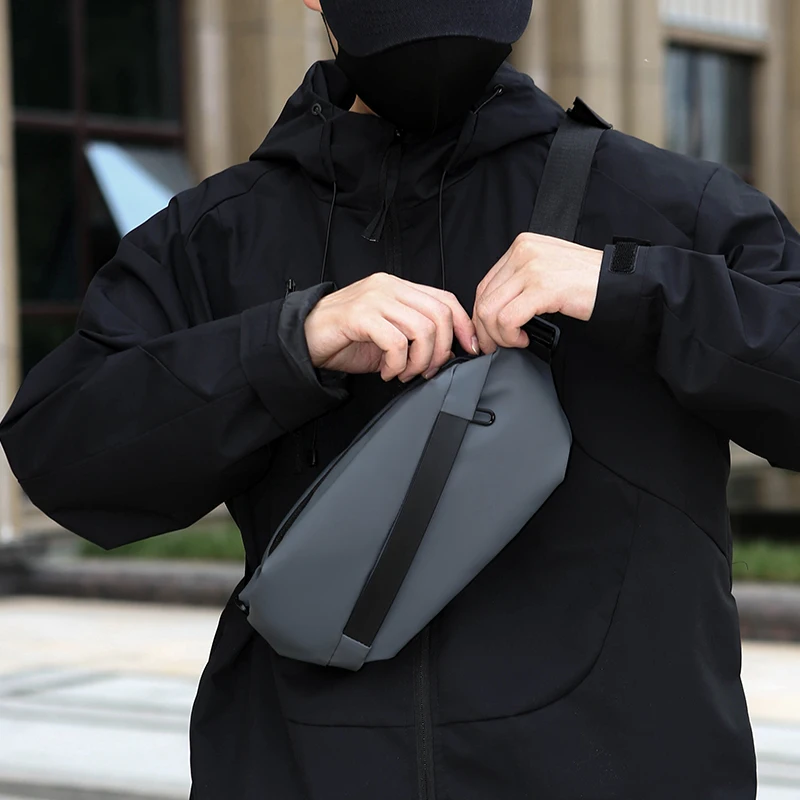 Мужская водонепроницаемая поясная сумка, легкая поясная сумка для бега с регулируемым ремешком, поясная сумка через плечо без помощи рук для пеших прогулок в спортзале