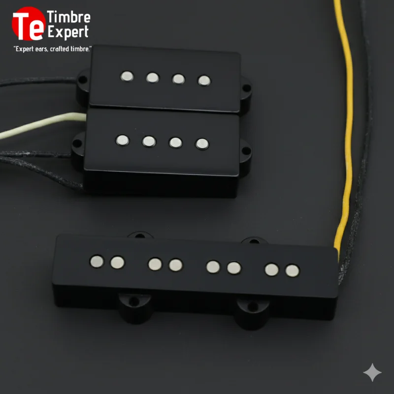 TimbreExpert Pbass&Jbass P-bass Precision Bass Pickups Neck Jbass Bridge Pickup Set 10.5K/7.9K for PJ Bass, Black
TimbreExpert Pbass&Jbass P-bass Precision Bass Pickups Neck Jbass Bridge Pickup Set 10.5K/7.9K for PJ Bass, Black