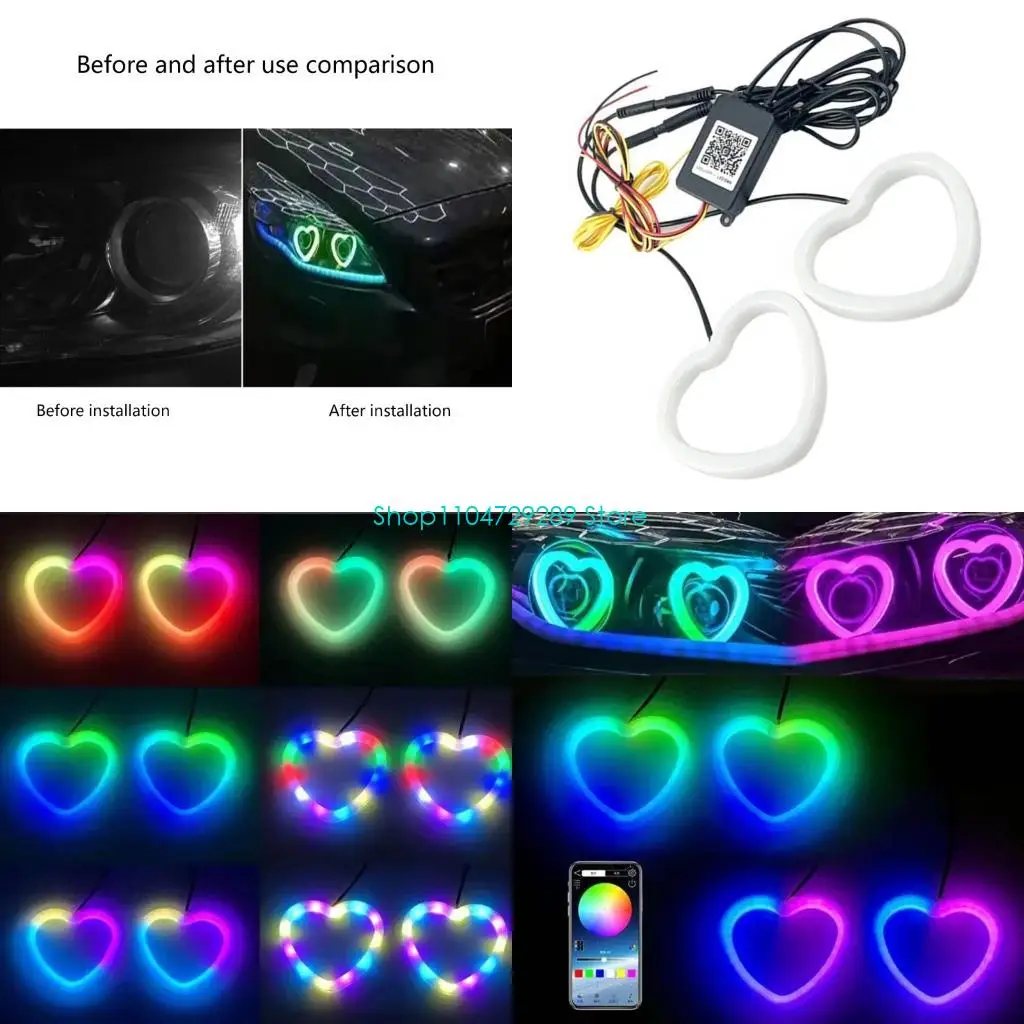 D8KE Car Driving Warning Light Fog Light DRL Light Car LED Angel Eyes Rings
D8KE Car Driving Warning Light Fog Light DRL Light Car LED Angel Eyes Rings