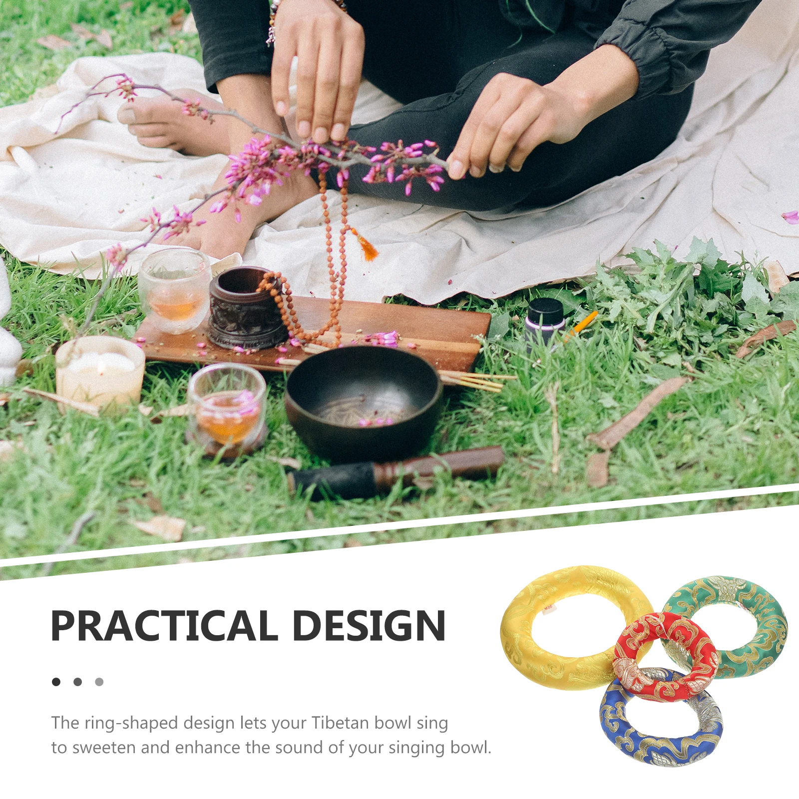 4pcs Sound Cushion Nepal Handmade Singing Bowl Pad Meditation Ring Cotton Mat Aromatic Embroidery Cloud Pattern Singing
4pcs Sound Cushion Nepal Handmade Singing Bowl Pad Meditation Ring Cotton Mat Aromatic Embroidery Cloud Pattern Singing