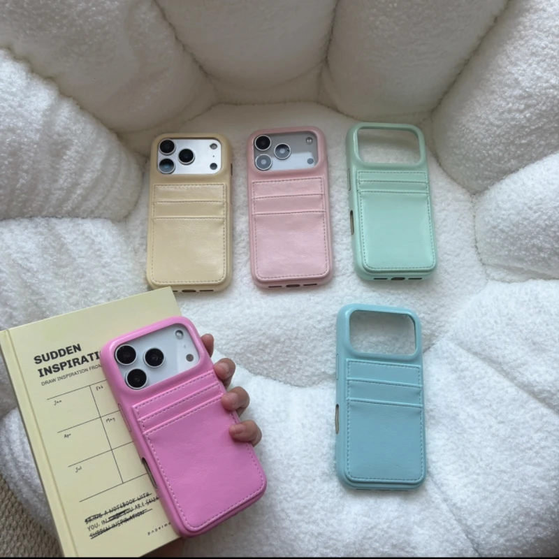 5 Colors Fashion Oil Wax Artificial Leather Card Case Shockproof Protective Phone Cover Case for iPhone 17 16 15 14 Pro Max
5 Colors Fashion Oil Wax Artificial Leather Card Case Shockproof Protective Phone Cover Case for iPhone 17 16 15 14 Pro Max