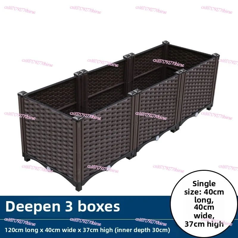 Suitable for Flower Boxes, Outdoor Planting Boxes, Plastic Extra-large Courtyard Balconies, Special Boxes for Growing Vegetables
Suitable for Flower Boxes, Outdoor Planting Boxes, Plastic Extra-large Courtyard Balconies, Special Boxes for Growing Vegetables