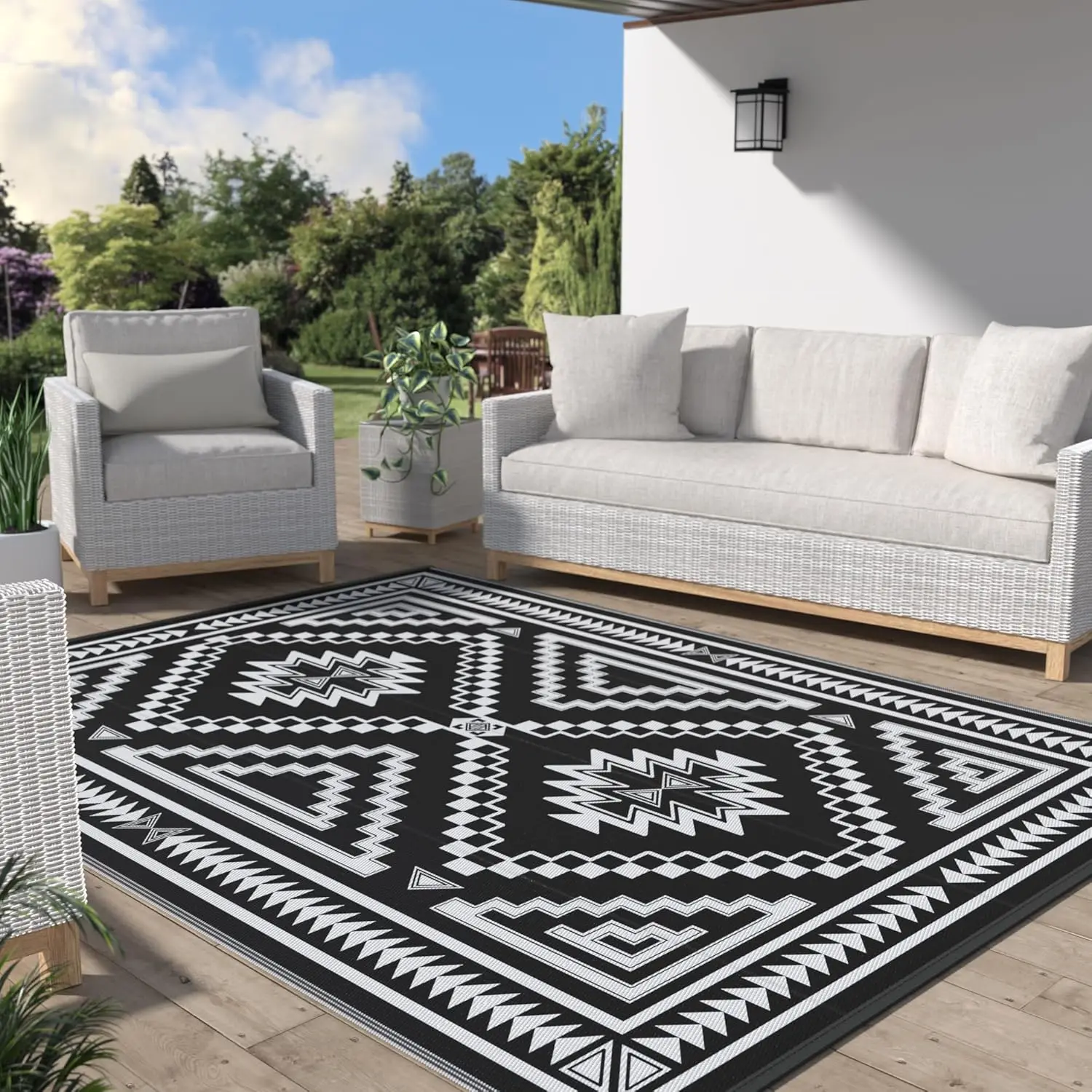 Outdoor Rug for Patio Clearance - 6x9 ft Waterproof Plastic Camping Rugs, Reversible Outside Rv Mat Carpet for Porch, Deck, P
Outdoor Rug for Patio Clearance - 6x9 ft Waterproof Plastic Camping Rugs, Reversible Outside Rv Mat Carpet for Porch, Deck, P