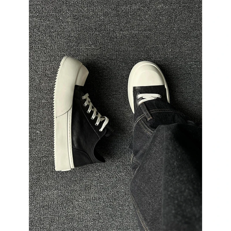 Casual Trendy Men's Leather Shoes British Style College Style Thick Bottom Heightening Autumn Versatile round Toe Rubber Sole
Casual Trendy Men's Leather Shoes British Style College Style Thick Bottom Heightening Autumn Versatile round Toe Rubber Sole
