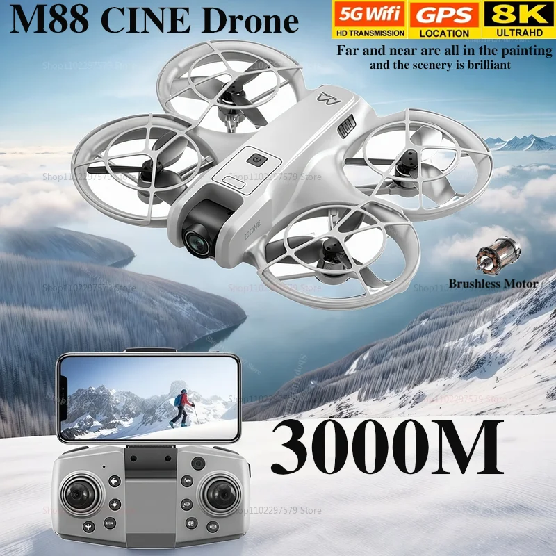 2025 New M88 Mini RC Drone 8K HD 6-axis Headless Mode 360° Flip Four-wheel drive Children's Toys indoor And Outdoor Light Gift
2025 New M88 Mini RC Drone 8K HD 6-axis Headless Mode 360° Flip Four-wheel drive Children's Toys indoor And Outdoor Light Gift
