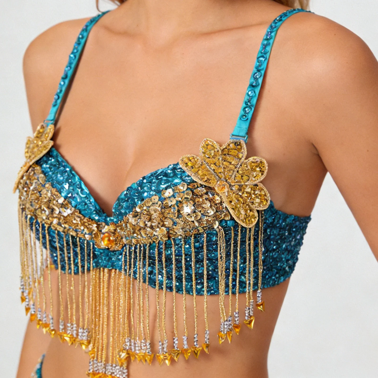 Womens Glitter Belly Dance Tops Halloween Stage Performance Costumes Beaded Sequined Bra Tank Top Music Festival Party Clubwear
Womens Glitter Belly Dance Tops Halloween Stage Performance Costumes Beaded Sequined Bra Tank Top Music Festival Party Clubwear