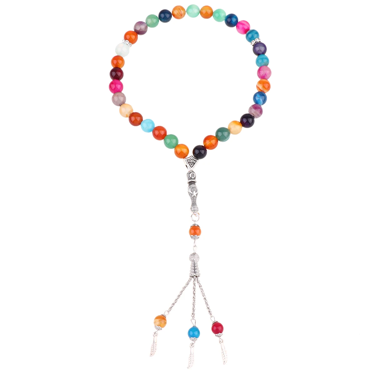 10Mm Agate Beads Bracelet Retro Women Wrist Chain Colorful Natural Crystal Gift Female Friends Fine Workmanship 
10Mm Agate Beads Bracelet Retro Women Wrist Chain Colorful Natural Crystal Gift Female Friends Fine Workmanship