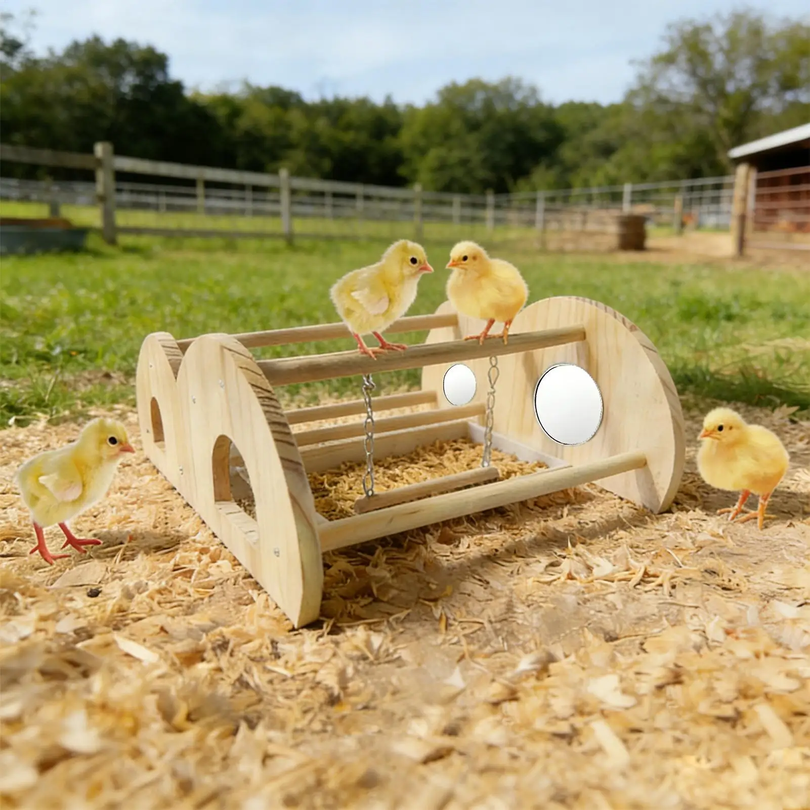 Chicken Perch For Coop Wooden Resting Swing For Coop Chicken Playground Perch For Indoor Outdoor Farm Exercise Backyard Poultry
Chicken Perch For Coop Wooden Resting Swing For Coop Chicken Playground Perch For Indoor Outdoor Farm Exercise Backyard Poultry