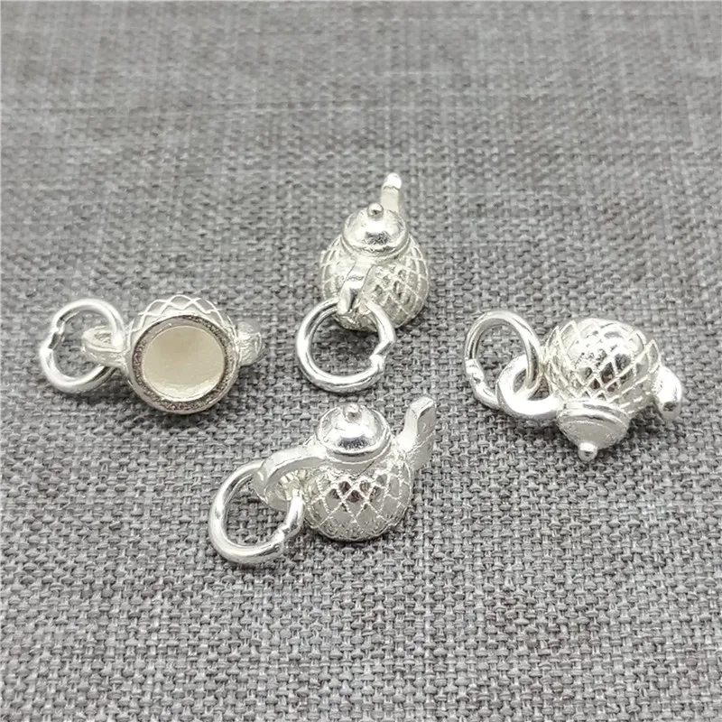 5pcs of 925 Sterling Silver Tiny Tea Pot Teapot Charms 3D for Bracelet Necklace
5pcs of 925 Sterling Silver Tiny Tea Pot Teapot Charms 3D for Bracelet Necklace