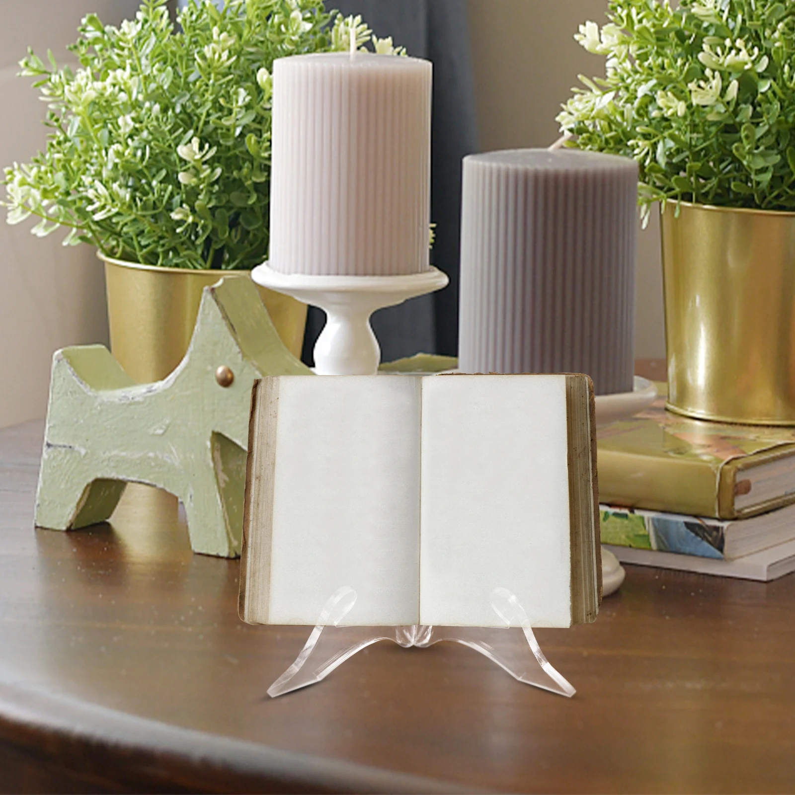 Acrylic Book Stand Recipe Rack Kitchen Cookbook Counter Display Stable Base Reading Stand Storage Shelf Practical Gift Desk 
Acrylic Book Stand Recipe Rack Kitchen Cookbook Counter Display Stable Base Reading Stand Storage Shelf Practical Gift Desk