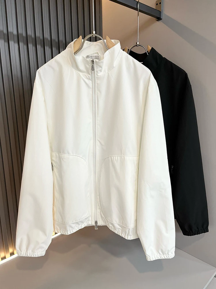 Men's Casual Stand Collar Pure Color Windproof Waterproof Jaet Autumn Winter New Sle Busin Leisure Simple Men's Coat
Men's Casual Stand Collar Pure Color Windproof Waterproof Jaet Autumn Winter New Sle Busin Leisure Simple Men's Coat