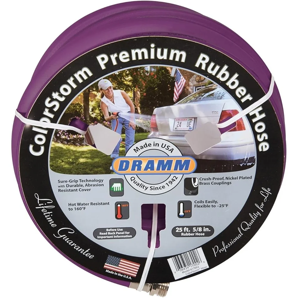 Premium No Kink Garden Hose Leak Proof Rubber Water Hose Hot Cold Resistant Crush Proof Coupling Lifetime Guarantee 50ft 518 PSI
Premium No Kink Garden Hose Leak Proof Rubber Water Hose Hot Cold Resistant Crush Proof Coupling Lifetime Guarantee 50ft 518 PSI