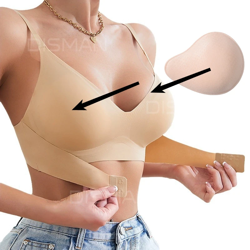 Women's Breast Implants, Bras Can Be Replaced with Chest Pads, Front Buckles, Pull-up and Anti-droop Gathering Bras
Women's Breast Implants, Bras Can Be Replaced with Chest Pads, Front Buckles, Pull-up and Anti-droop Gathering Bras