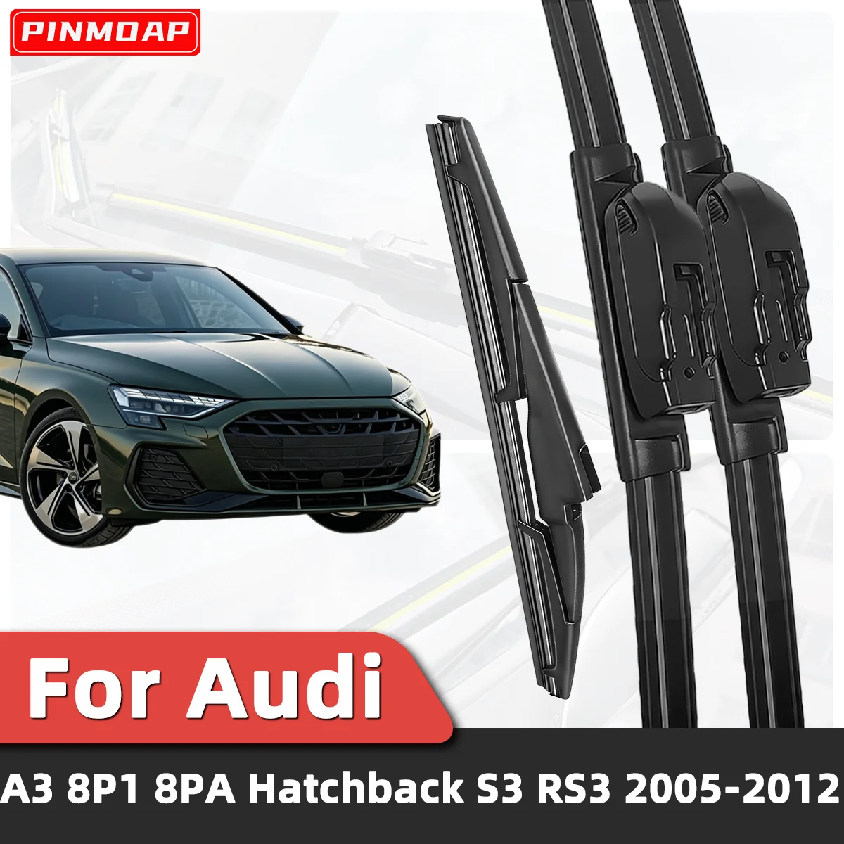 3PCS Front Rear Wiper Blades Fit For Audi A3 8P1 8PA Hatchback S3 RS3 2005-2012 Car Premium Quiet Streak-Free Durable Auto Parts
3PCS Front Rear Wiper Blades Fit For Audi A3 8P1 8PA Hatchback S3 RS3 2005-2012 Car Premium Quiet Streak-Free Durable Auto Parts