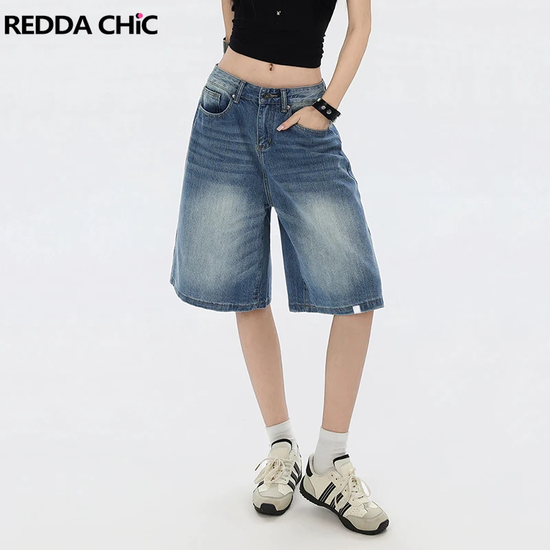 REDDACHiC Blank Patched Denim Bermuda Shorts Women Lounge Plain Loose Fit Do Old Low Rise Wide Leg Jean Shorts Korean Streetwear
REDDACHiC Blank Patched Denim Bermuda Shorts Women Lounge Plain Loose Fit Do Old Low Rise Wide Leg Jean Shorts Korean Streetwear