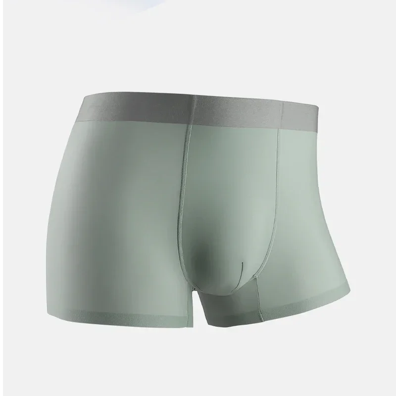 5PCS Men's ice silk underwear,men's seamless summer thin four-cornered pants, comfortable and breathable, flat-cornered pants, i
5PCS Men's ice silk underwear,men's seamless summer thin four-cornered pants, comfortable and breathable, flat-cornered pants, i