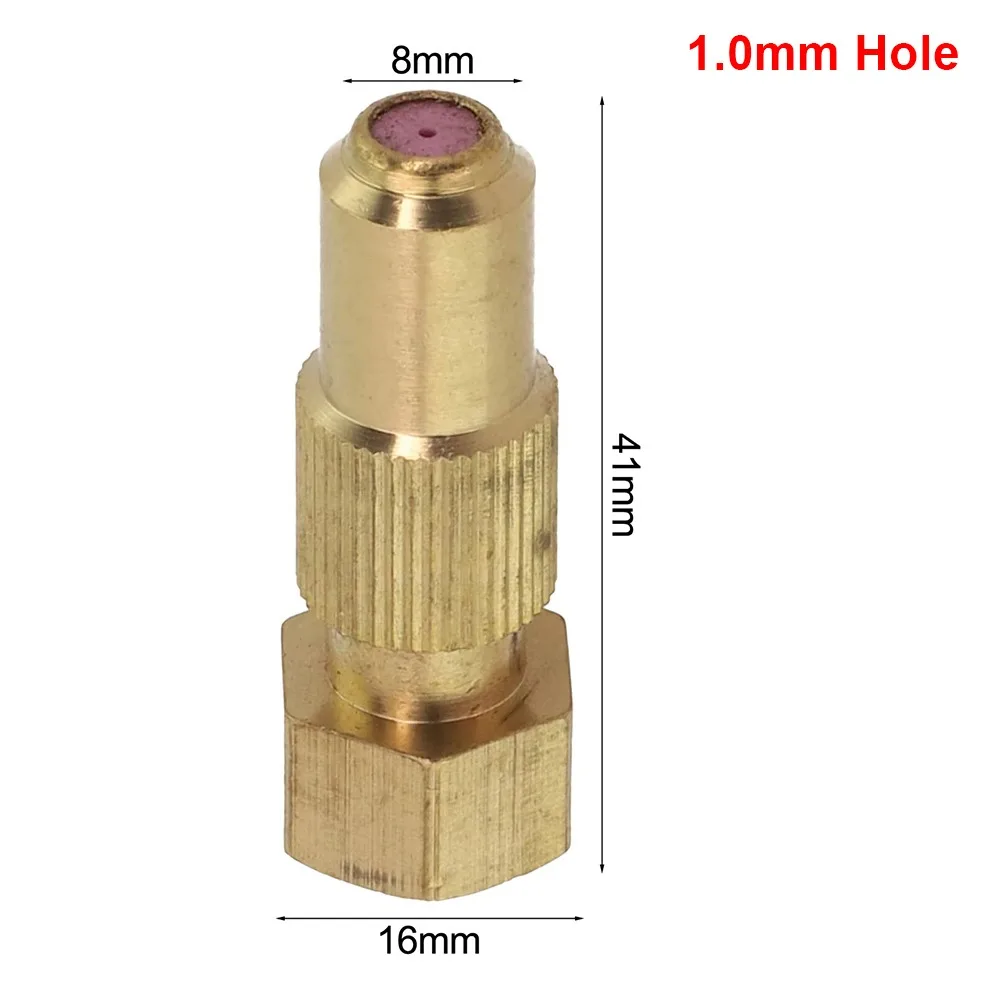 1Pcs 0.8/1.0/1.2/1.5/1.8mm Hole Agricultural Spray Nozzle High Pressure Copper Pottery Brass Nozzle Adjustable Household
1Pcs 0.8/1.0/1.2/1.5/1.8mm Hole Agricultural Spray Nozzle High Pressure Copper Pottery Brass Nozzle Adjustable Household