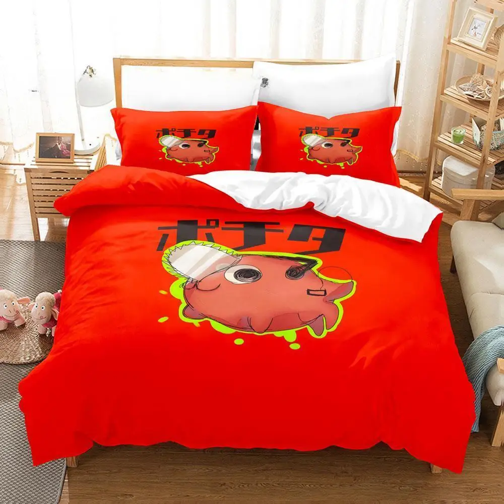 Anime Chainsaw Man Pochita Cartoon Print Bedding Set Single Twin Full Queen King Size Bed Set Adult Kid Bedroom Duvet cover Sets
Anime Chainsaw Man Pochita Cartoon Print Bedding Set Single Twin Full Queen King Size Bed Set Adult Kid Bedroom Duvet cover Sets
