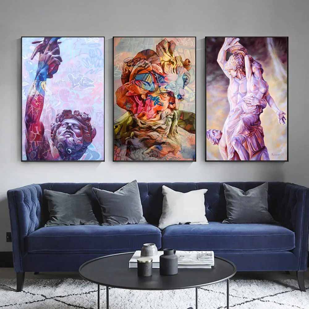 Modern Graffiti Watercolor Statue Art Posters Prints Canvas Wall Art Painting David Wall Decor for Living Room Home Decoration
Modern Graffiti Watercolor Statue Art Posters Prints Canvas Wall Art Painting David Wall Decor for Living Room Home Decoration