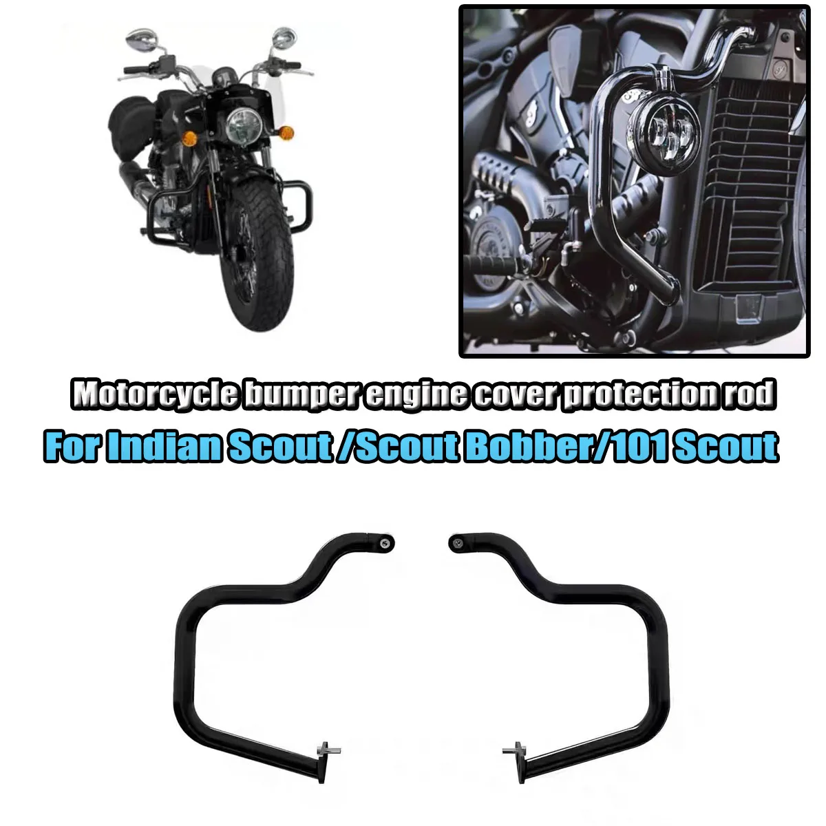Motorcycle Bumper Guard Crash Bar Engine Guard Fit For Indian Scout Bobber/Limited Tech/101 Scout/Classic Sixty/Sport Scout 2025
Motorcycle Bumper Guard Crash Bar Engine Guard Fit For Indian Scout Bobber/Limited Tech/101 Scout/Classic Sixty/Sport Scout 2025