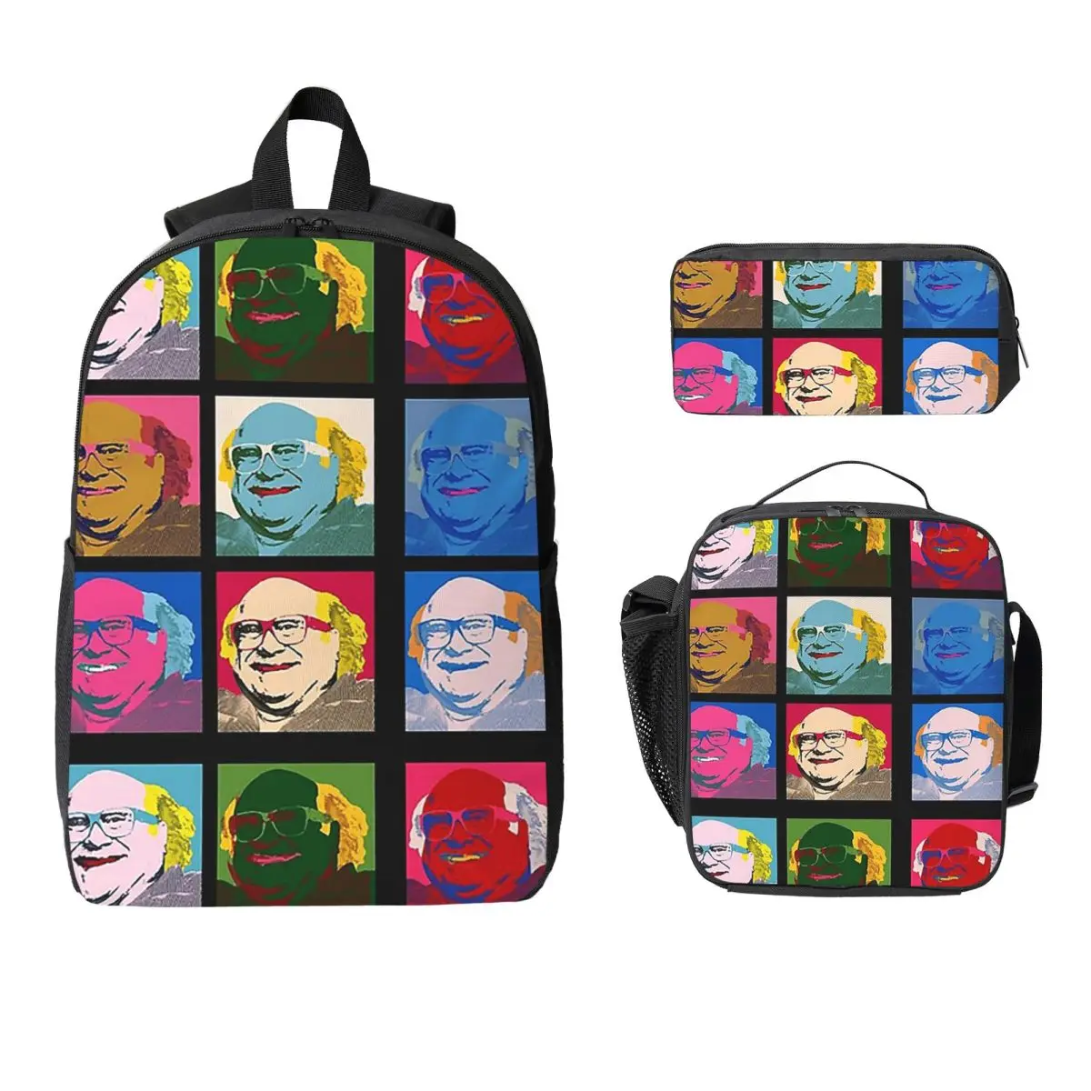 Danny DeVito Pop Art Backpack Student BookBag School Bag Laptop Shoulder Bags 3ps Insulated Lunch Bag Pencil Case
Danny DeVito Pop Art Backpack Student BookBag School Bag Laptop Shoulder Bags 3ps Insulated Lunch Bag Pencil Case