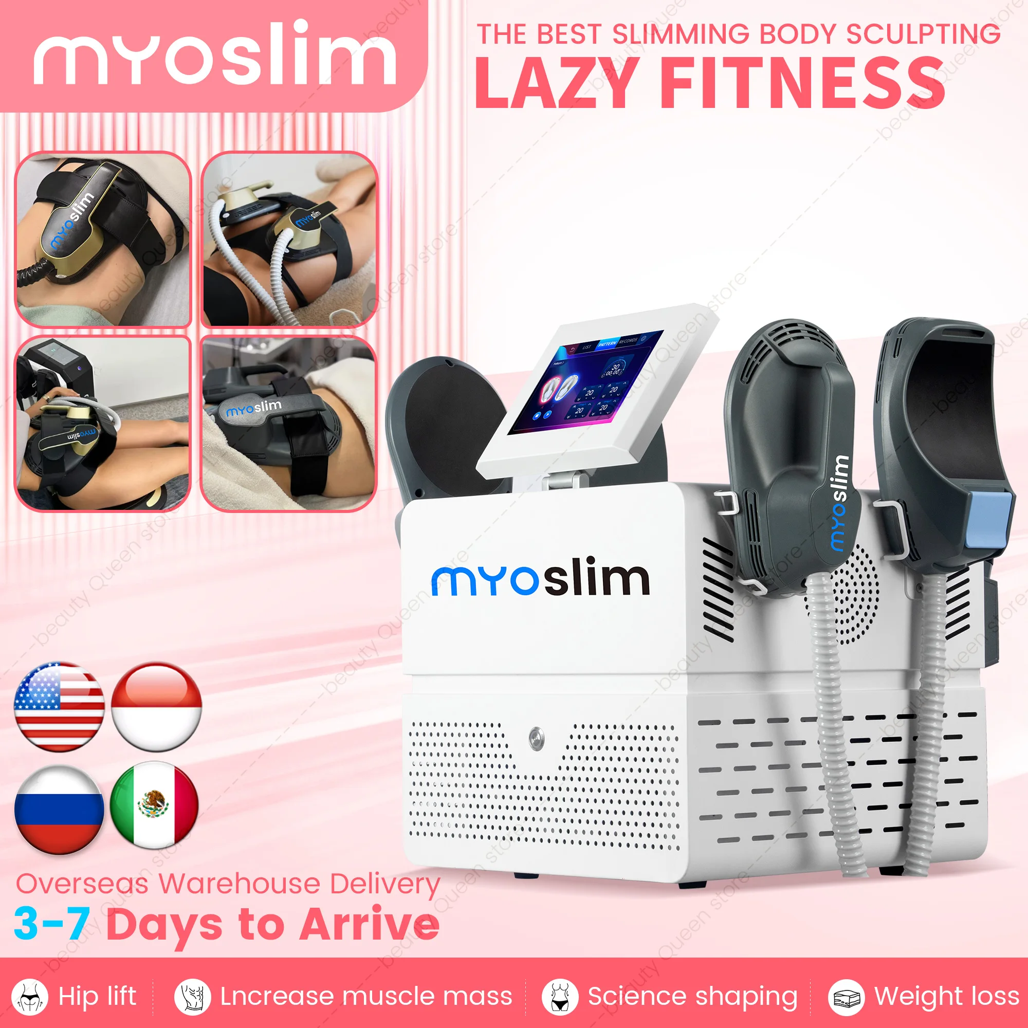 Professional 6500W MYOSLIM RF Machine Hi-EMT Body Sculpting Slimming Beauty Equipment for Fitness Center Fat Burning
Professional 6500W MYOSLIM RF Machine Hi-EMT Body Sculpting Slimming Beauty Equipment for Fitness Center Fat Burning