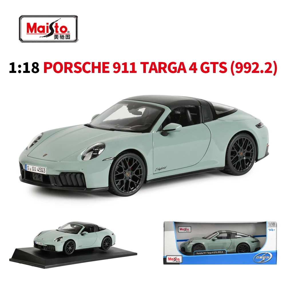 Maisto 1:18 2022 Porsche 911 Targa 4 GTS(992.2) Sports Car Orange Static Die Cast Vehicles Collectible Model Car Toys
Maisto 1:18 2022 Porsche 911 Targa 4 GTS(992.2) Sports Car Orange Static Die Cast Vehicles Collectible Model Car Toys