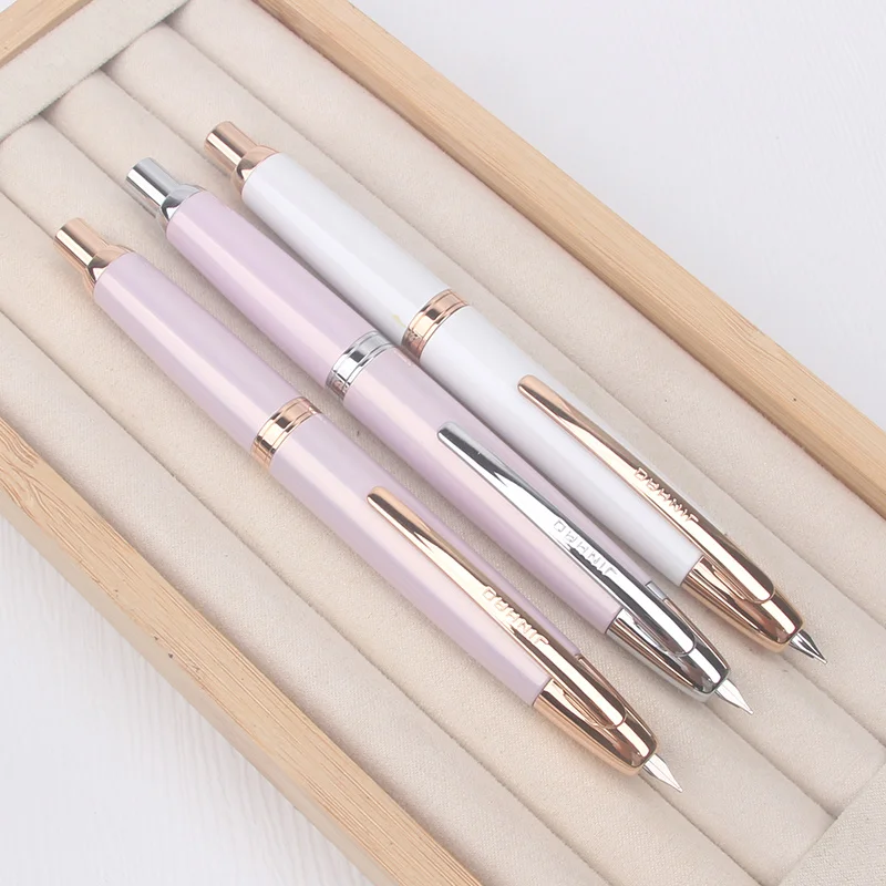 High Quality JINHAO 10 Fountain Pen Pink Rose Gold EF/F Nib Stationery Office School Supplies Clicking Pen for Writing
High Quality JINHAO 10 Fountain Pen Pink Rose Gold EF/F Nib Stationery Office School Supplies Clicking Pen for Writing