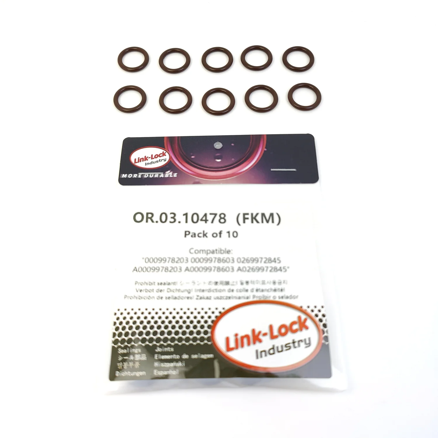 LINK-LOCK 10PCS OR.03.10478 FKM Viton Sealing O-Ring Kit of Oil Pump/Turbocharger 0009978203 0009978603 0269972845 A0009978203
LINK-LOCK 10PCS OR.03.10478 FKM Viton Sealing O-Ring Kit of Oil Pump/Turbocharger 0009978203 0009978603 0269972845 A0009978203