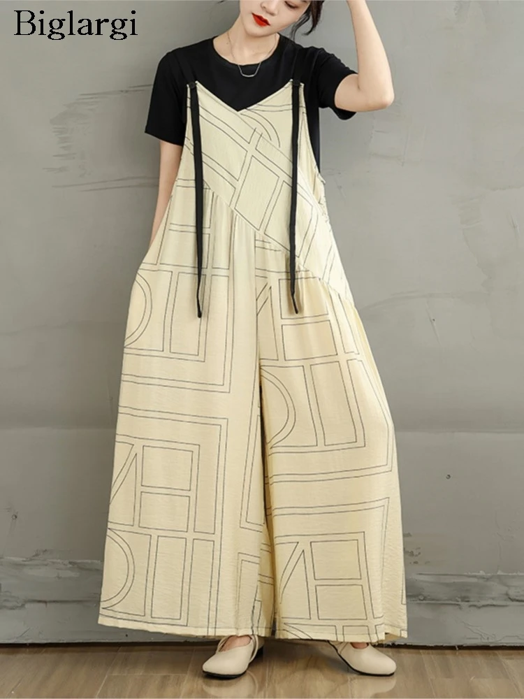 Oversized Summer Sleeveless Jumpsuit Women Striped Print Fashion Ladies Jumpsuits Wide Leg Loose Casual Woman Jumpsuit
Oversized Summer Sleeveless Jumpsuit Women Striped Print Fashion Ladies Jumpsuits Wide Leg Loose Casual Woman Jumpsuit
