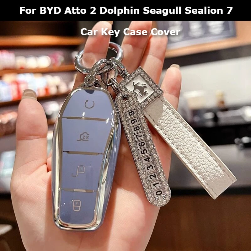 For BYD Sealion 7 Atto 3 Dolphin Seagull Atto 2 TPU 2026 2025 2024 Car Key Case Cover Full Protection Keychain Decor Accessorie
For BYD Sealion 7 Atto 3 Dolphin Seagull Atto 2 TPU 2026 2025 2024 Car Key Case Cover Full Protection Keychain Decor Accessorie