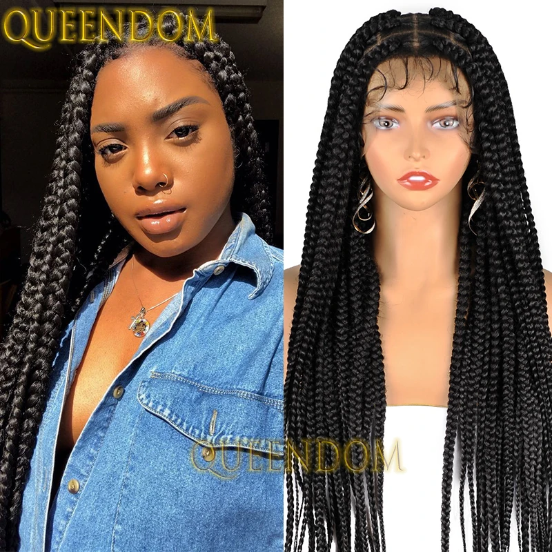 Synthetic Jumbo Plait Braid Wig Full Lace Distressed Crochet Box Braids Wig for Black Women 36 Inch Knotless Cornrow Braided Wig
Synthetic Jumbo Plait Braid Wig Full Lace Distressed Crochet Box Braids Wig for Black Women 36 Inch Knotless Cornrow Braided Wig