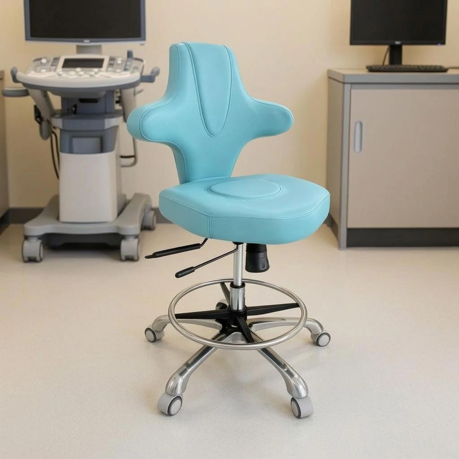 Medical Examination Chair Contoured Backrest PU Leather Exam Chair Medical Stool Gas Lift Swivel Stool Foot Circle for Clinic
Medical Examination Chair Contoured Backrest PU Leather Exam Chair Medical Stool Gas Lift Swivel Stool Foot Circle for Clinic