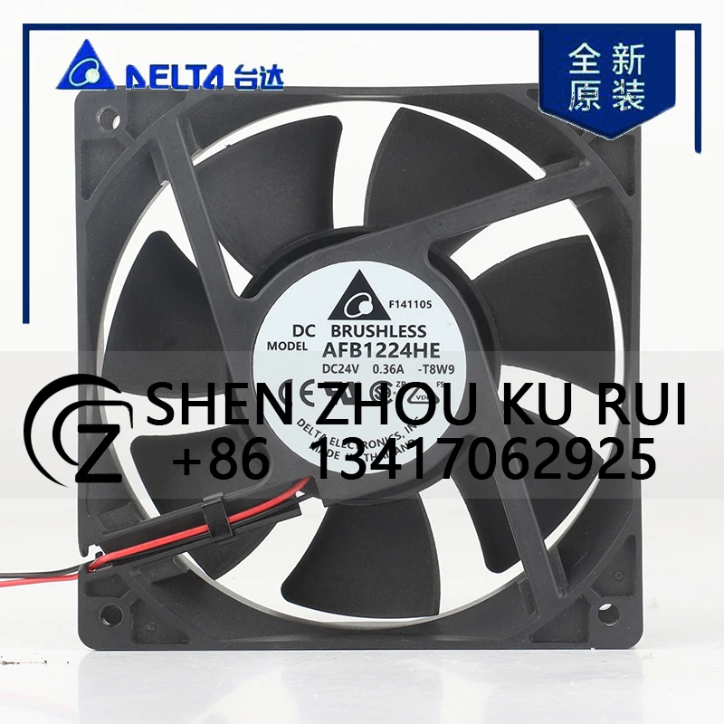 Delta 12V 48V DC24V 0.36A AC EC 12038 120x120x38MM 12CM High air volume high-end inverter double ball AFB1224HE-T8W9 cooling fan
Delta 12V 48V DC24V 0.36A AC EC 12038 120x120x38MM 12CM High air volume high-end inverter double ball AFB1224HE-T8W9 cooling fan