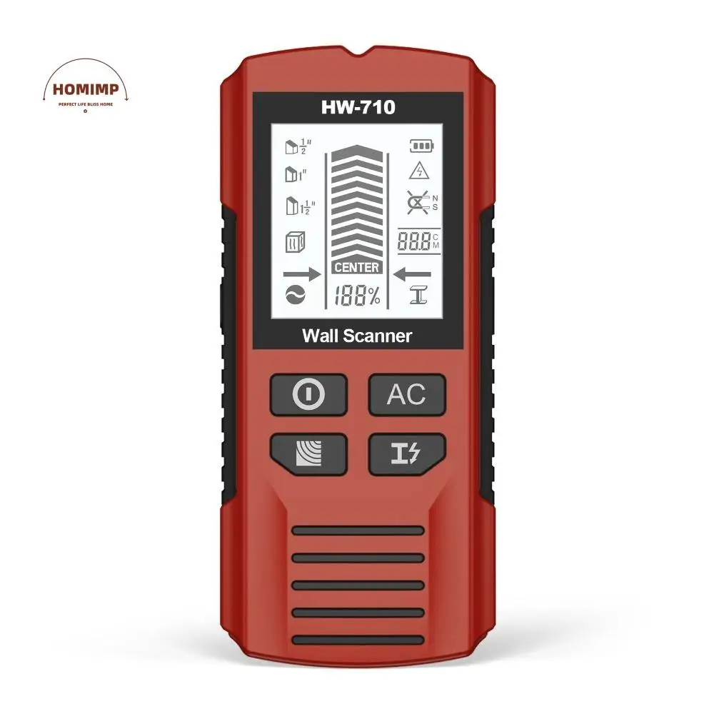 6-in-1 Stud Finder Accurately Locate Depth Tracker AC Cable Wires Depth Tracker Efficiently Setect High Accuracy
6-in-1 Stud Finder Accurately Locate Depth Tracker AC Cable Wires Depth Tracker Efficiently Setect High Accuracy