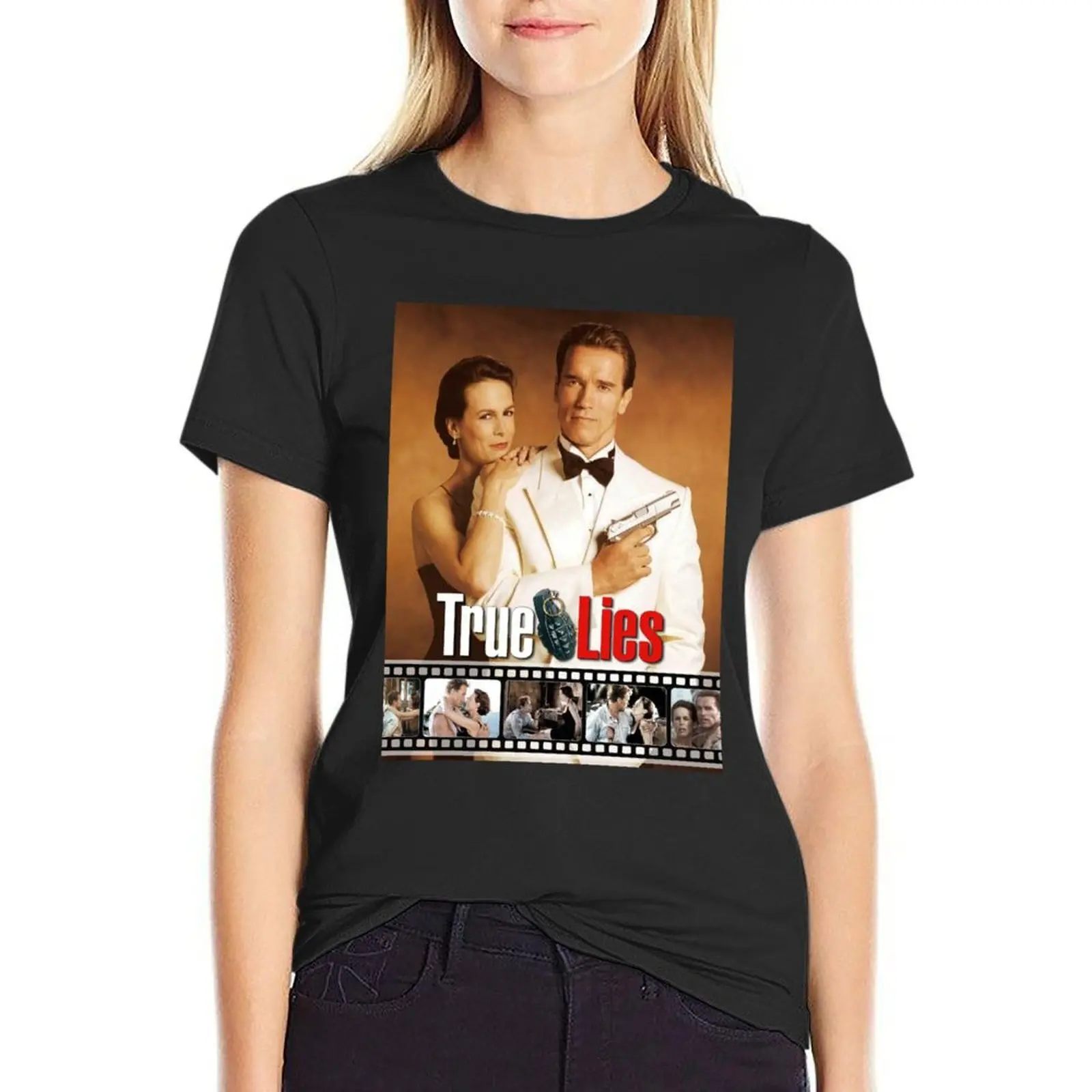 True Lies Old Movie Poster T-Shirt lady clothes animal prinfor summer top oversized t shirts for Women
True Lies Old Movie Poster T-Shirt lady clothes animal prinfor summer top oversized t shirts for Women