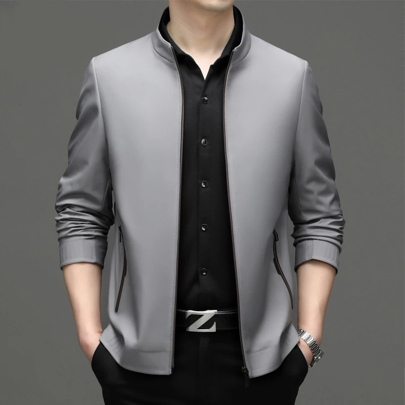 Men's Spring and Autumn New Solid Short Casual Standing Collar Thin Mid Youth Dad's Jacket Coat
Men's Spring and Autumn New Solid Short Casual Standing Collar Thin Mid Youth Dad's Jacket Coat