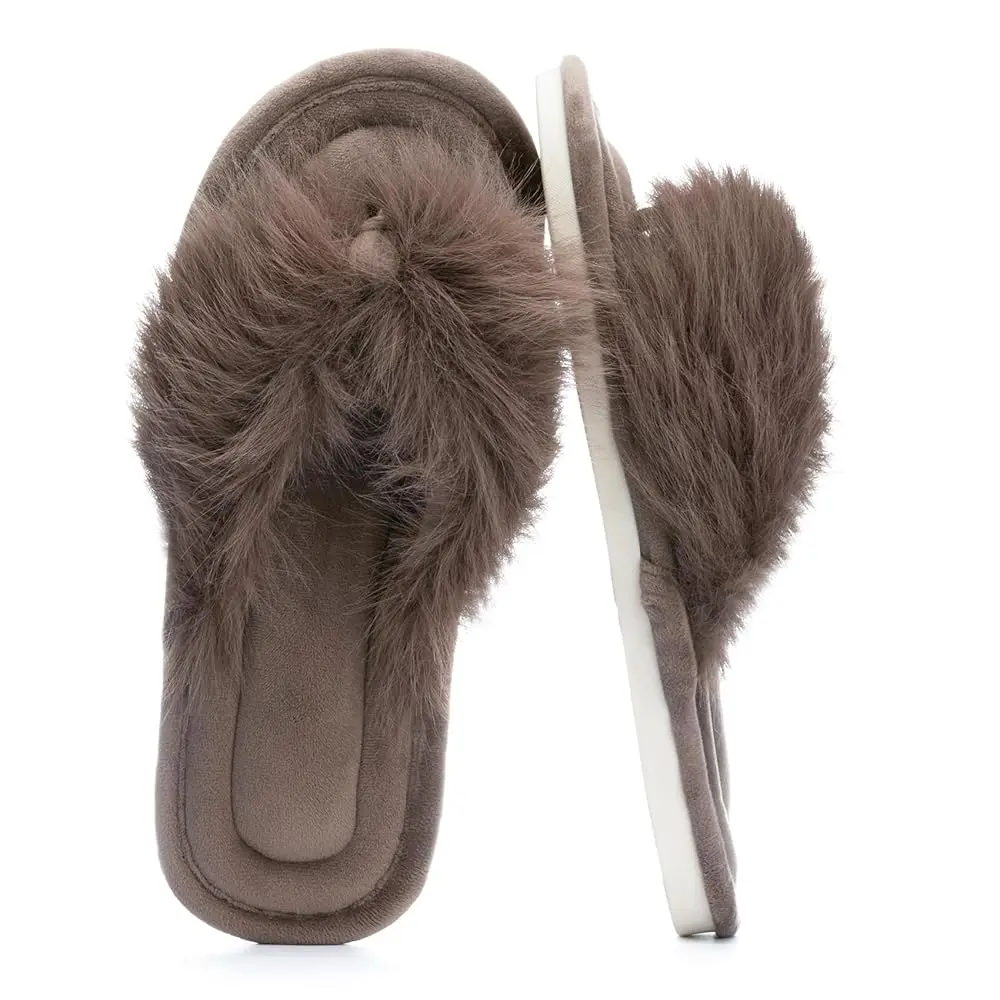 Womens Fuzzy Slippers with Box Memory Foam Soft Gifts for Women Mom Ladies Open Toe Fluffy Faux Fur Flip Flop Thong Slippers
Womens Fuzzy Slippers with Box Memory Foam Soft Gifts for Women Mom Ladies Open Toe Fluffy Faux Fur Flip Flop Thong Slippers