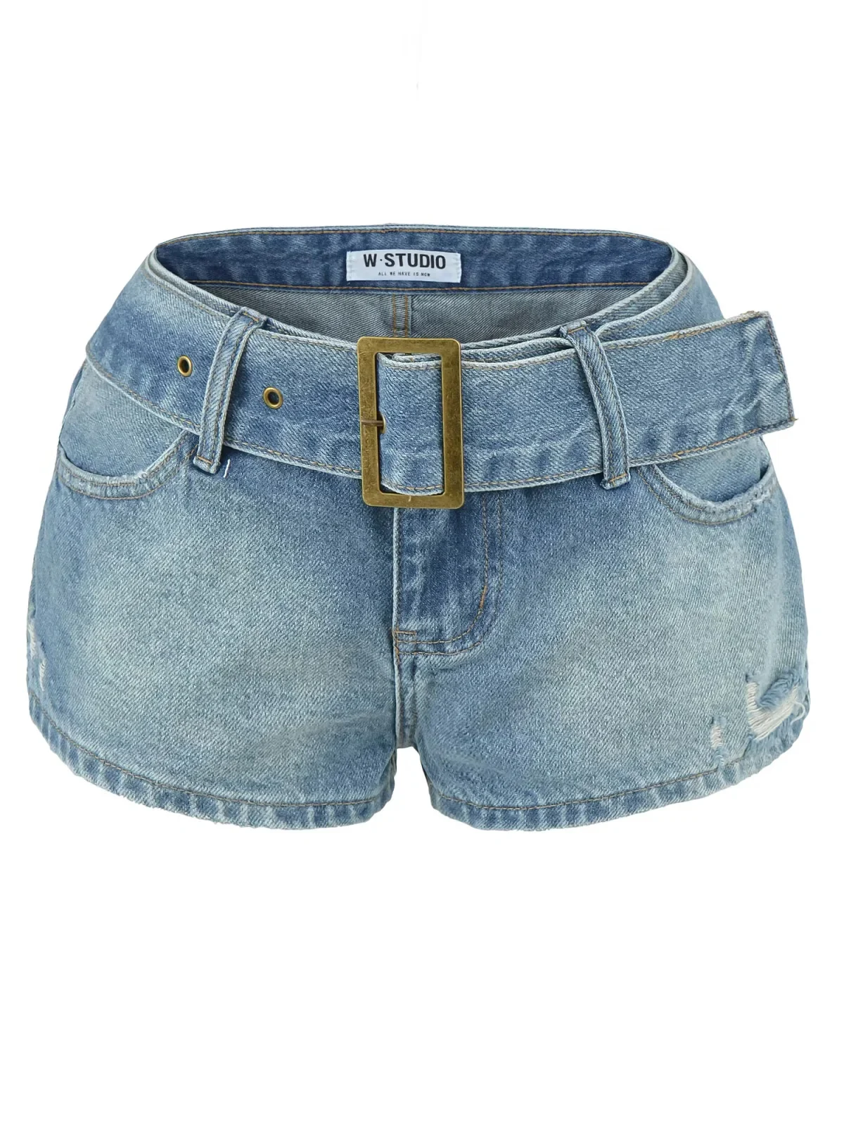 American Style Sexy Short Jeans Low Waist Slim Fit Women's Belted Cotton Shorts Summer Wear Casual Hole Punching
American Style Sexy Short Jeans Low Waist Slim Fit Women's Belted Cotton Shorts Summer Wear Casual Hole Punching