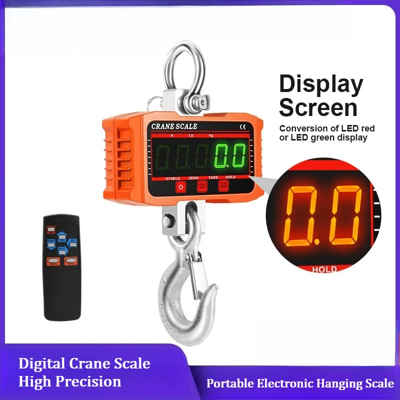 2000kg Digital Hanging Scale 2T Portable High Precision Electronic Crane Scale with LCD Display
2000kg Digital Hanging Scale 2T Portable High Precision Electronic Crane Scale with LCD Display