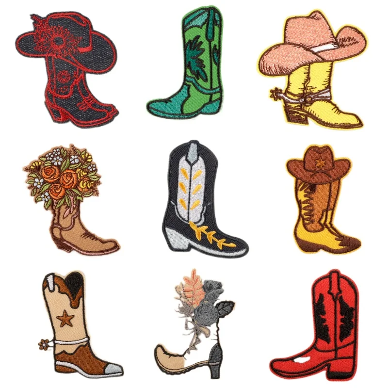 Western Cowboy Shoe Embroidered Iron on Patch Boots Sew on Patches for Jeans Clothes Backpacks Jackets Repair Hat
Western Cowboy Shoe Embroidered Iron on Patch Boots Sew on Patches for Jeans Clothes Backpacks Jackets Repair Hat