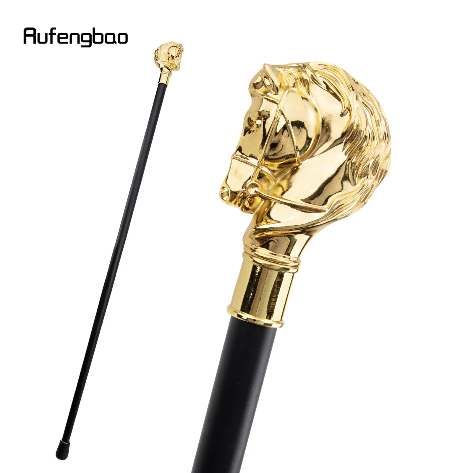 Golden Horse Head Animal Single Joint Fashion Walking Stick Cospaly Vintage Party Fashionable Walking Cane Crosier 93cm
Golden Horse Head Animal Single Joint Fashion Walking Stick Cospaly Vintage Party Fashionable Walking Cane Crosier 93cm